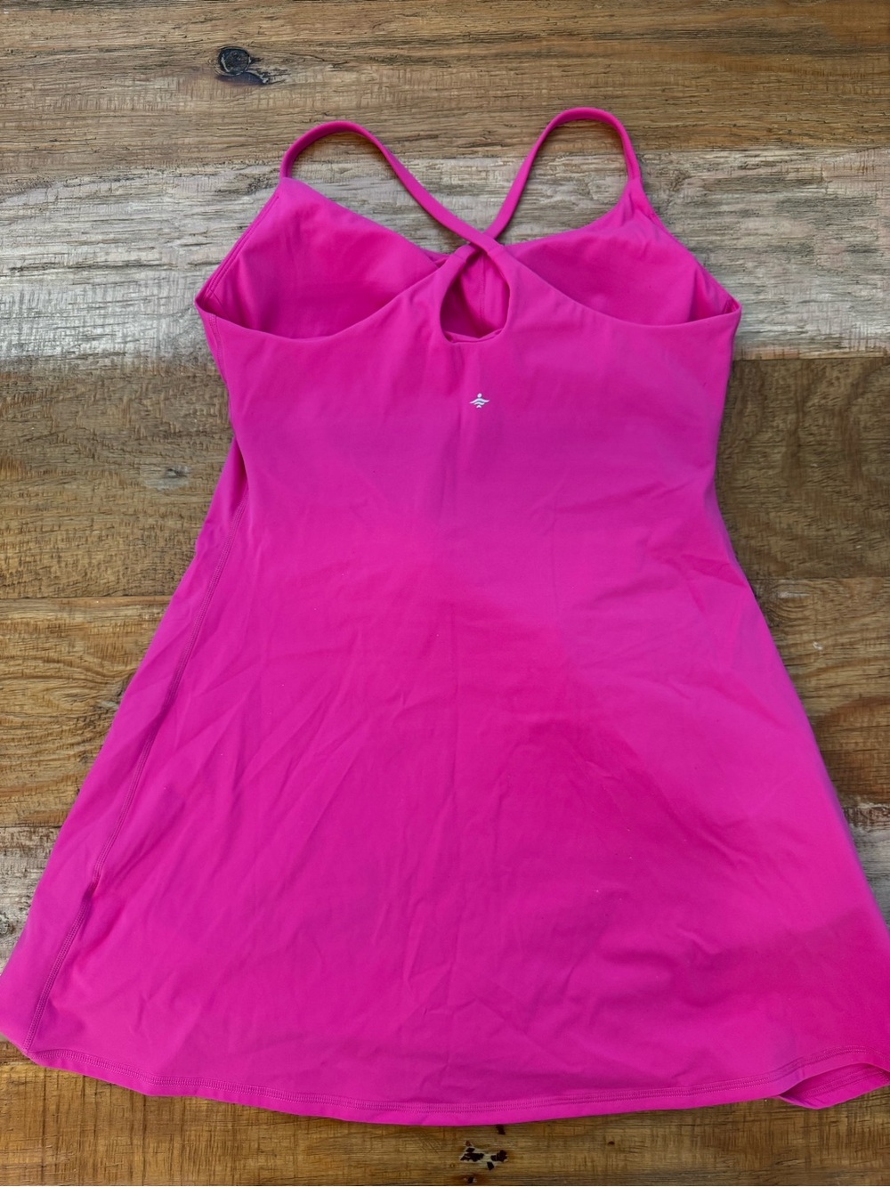 HALARA SoftlyZero Plush Backless Active Dress Easy Peezy Fuchsia size Medium - Picture 2 of 7